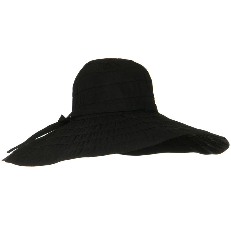 Packable and Crushable Ribbon 6 Inch Brim Hat