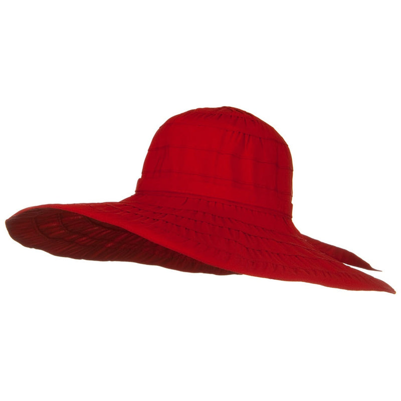 Packable and Crushable Ribbon 6 Inch Brim Hat