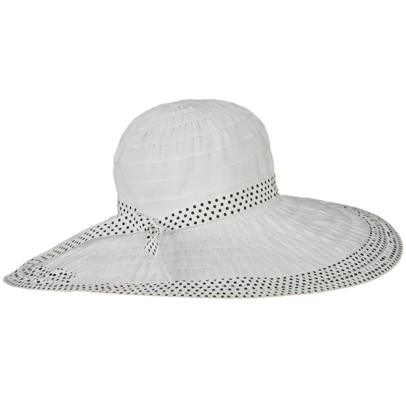 Polka Dot Sewn Braid Hat
