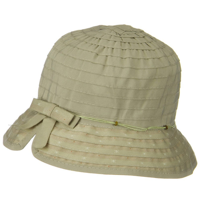 Sewn Ribbon Star Brim Bucket Hat