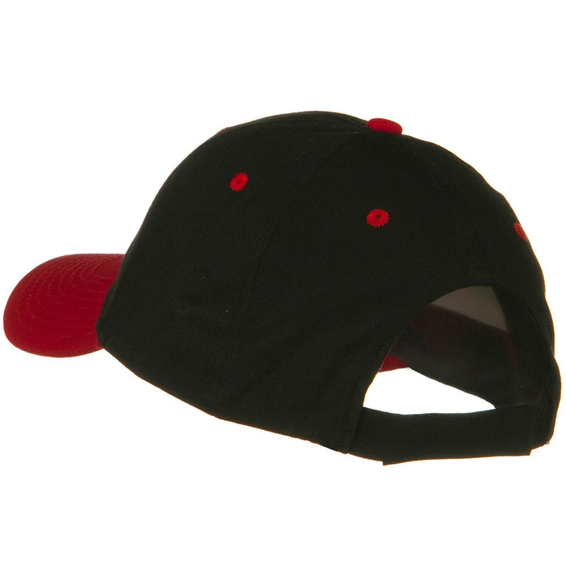 Two Tone Cotton Twill Low Profile Strap Cap