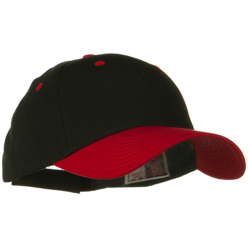 Two Tone Cotton Twill Low Profile Strap Cap
