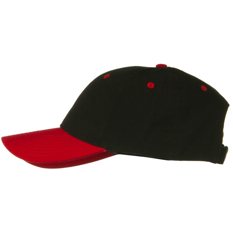 Two Tone Cotton Twill Low Profile Strap Cap