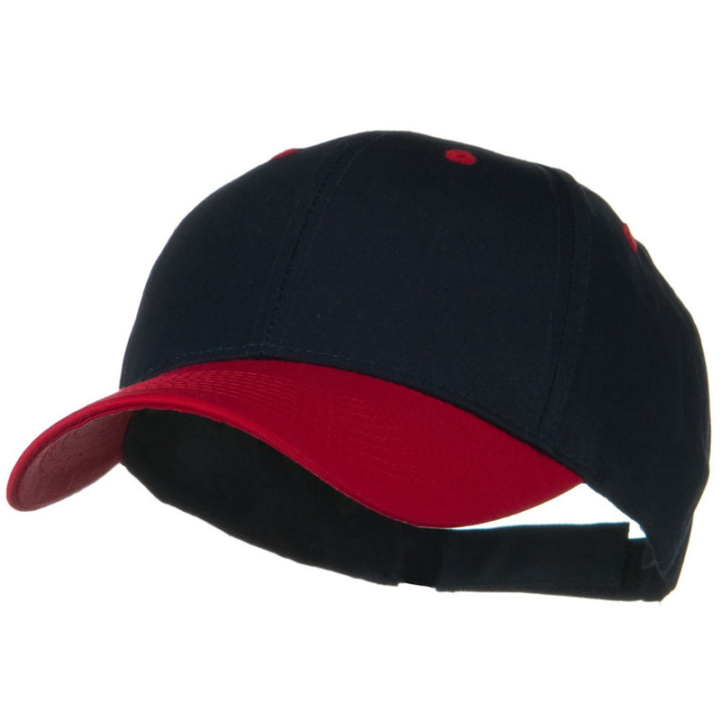 Two Tone Cotton Twill Low Profile Strap Cap