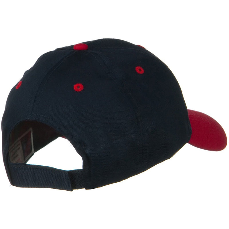 Two Tone Cotton Twill Low Profile Strap Cap