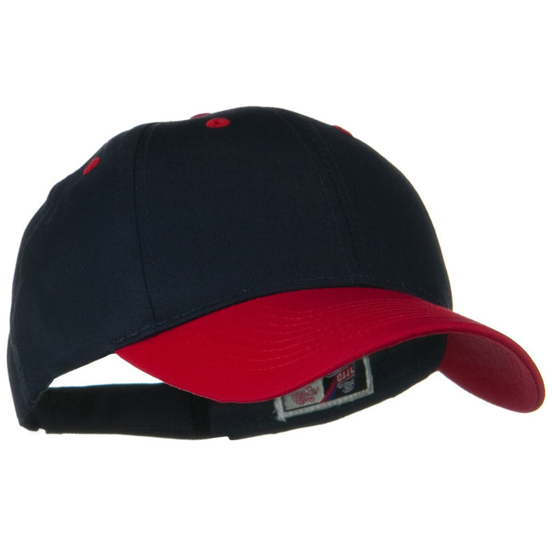 Two Tone Cotton Twill Low Profile Strap Cap