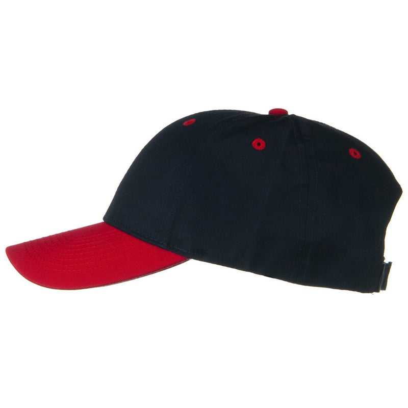 Two Tone Cotton Twill Low Profile Strap Cap