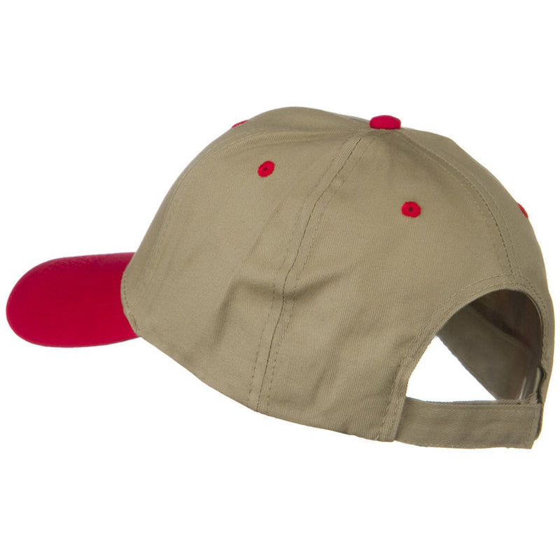 Two Tone Cotton Twill Low Profile Strap Cap