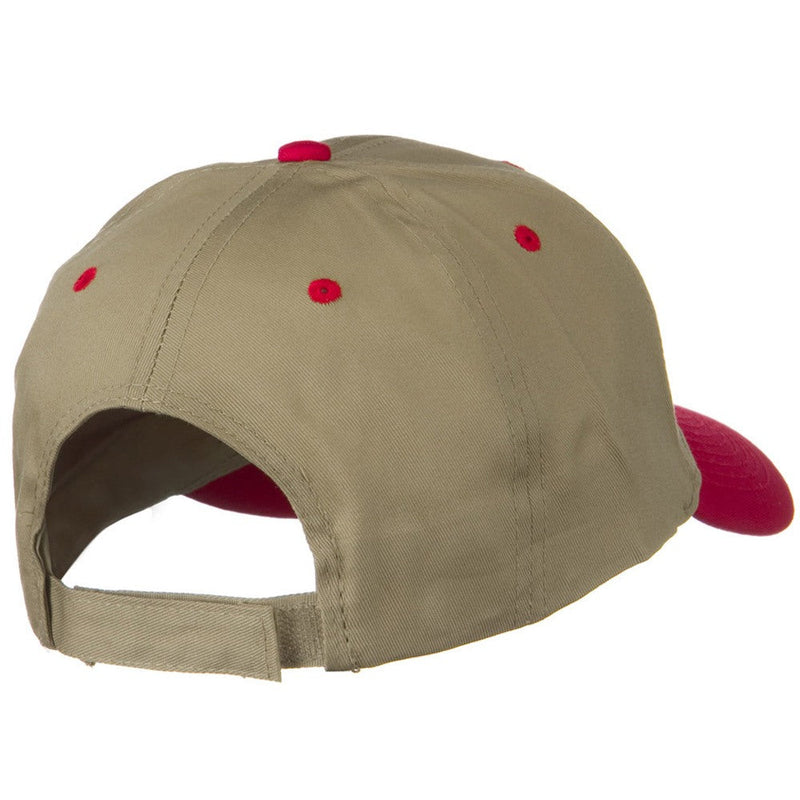 Two Tone Cotton Twill Low Profile Strap Cap