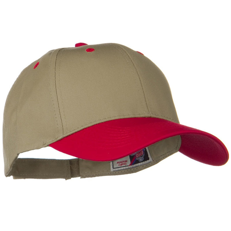 Two Tone Cotton Twill Low Profile Strap Cap