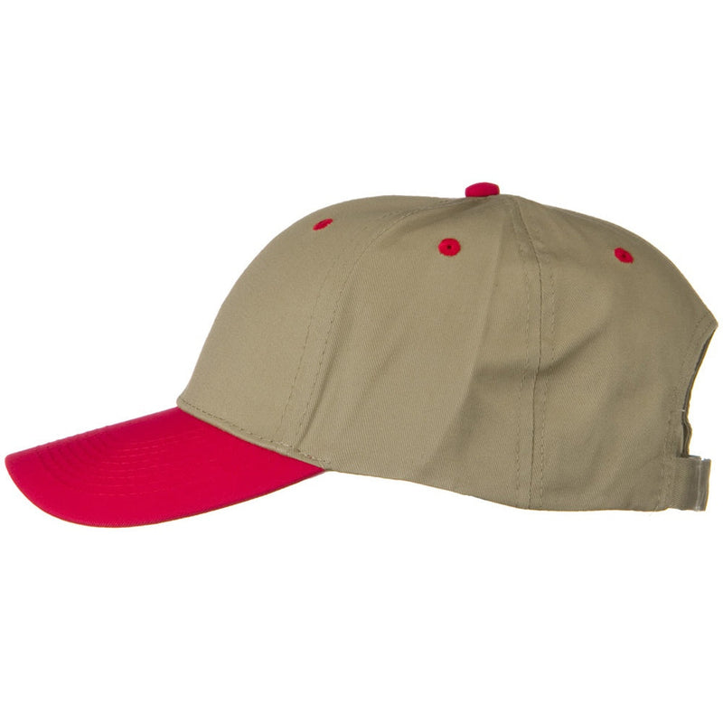 Two Tone Cotton Twill Low Profile Strap Cap