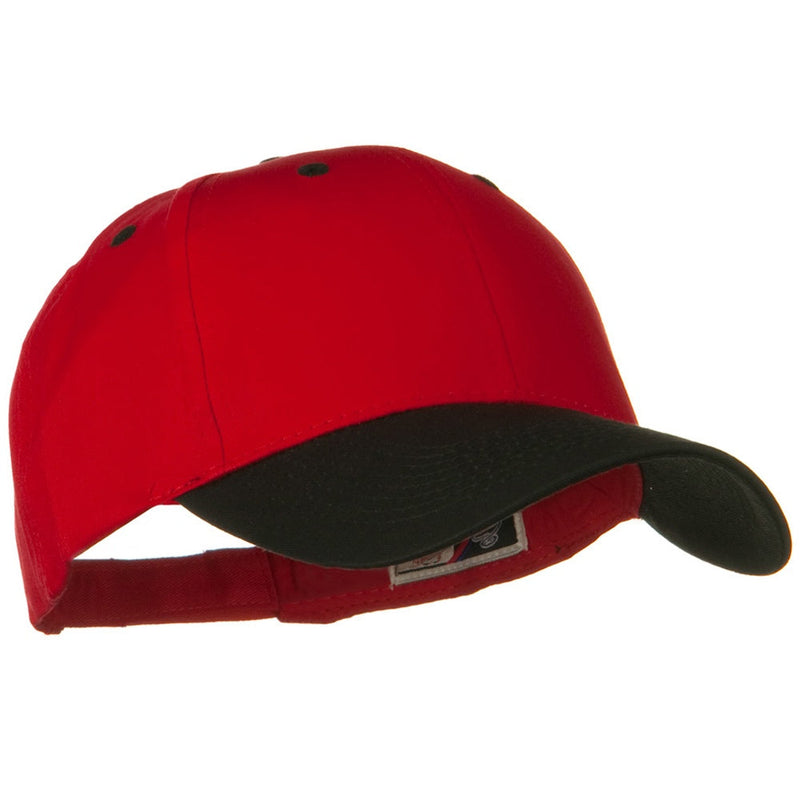 Two Tone Cotton Twill Low Profile Strap Cap