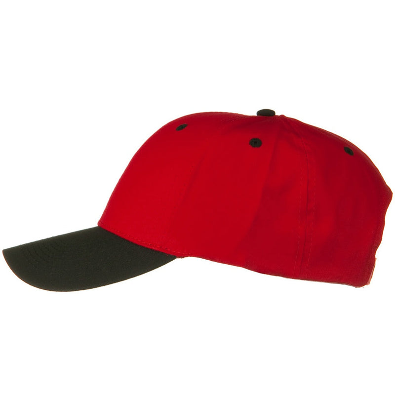 Two Tone Cotton Twill Low Profile Strap Cap