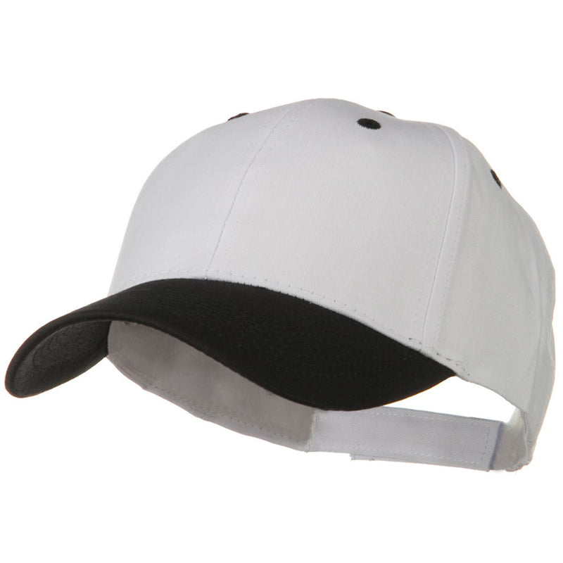 Two Tone Cotton Twill Low Profile Strap Cap