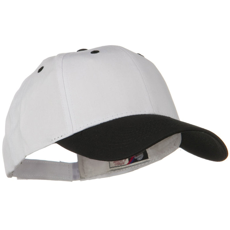 Two Tone Cotton Twill Low Profile Strap Cap