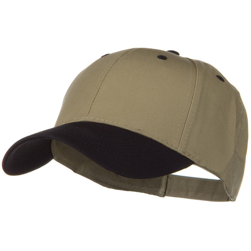 Two Tone Cotton Twill Low Profile Strap Cap