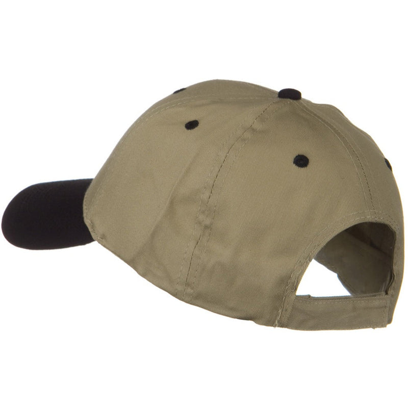 Two Tone Cotton Twill Low Profile Strap Cap