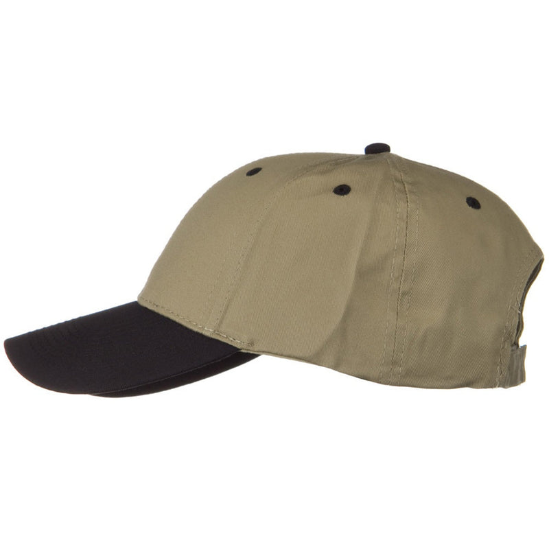 Two Tone Cotton Twill Low Profile Strap Cap