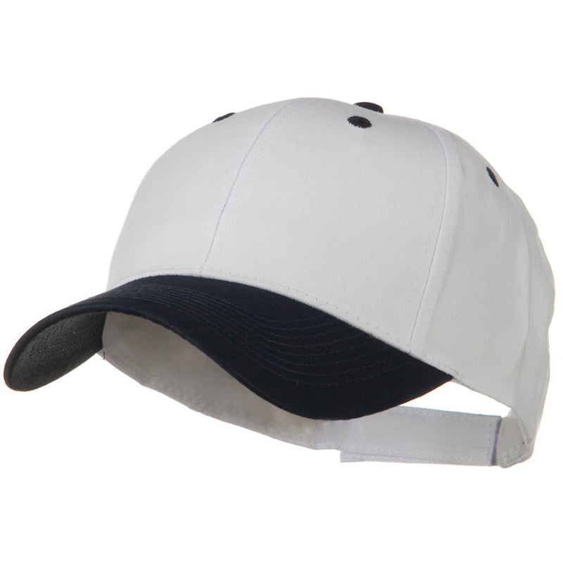 Two Tone Cotton Twill Low Profile Strap Cap