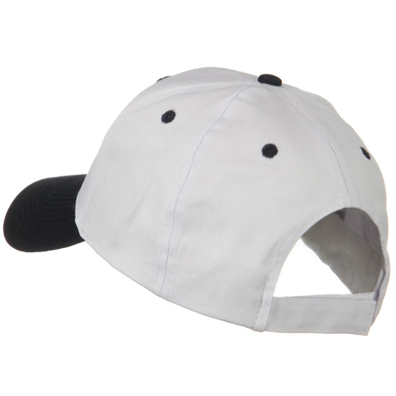 Two Tone Cotton Twill Low Profile Strap Cap