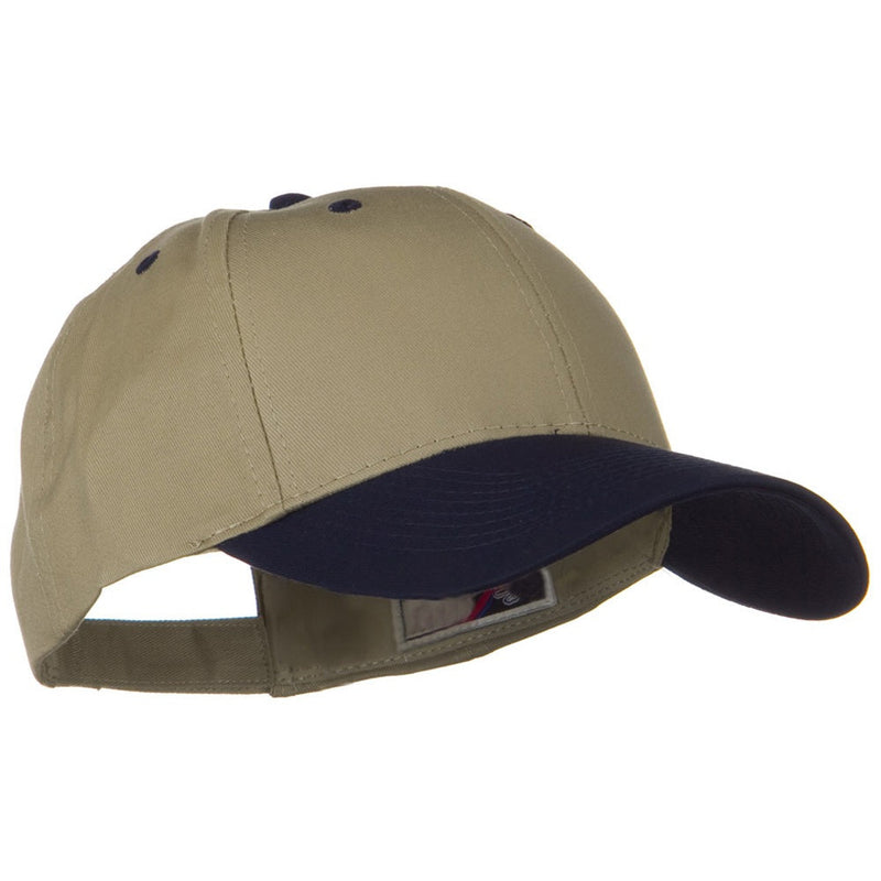 Two Tone Cotton Twill Low Profile Strap Cap
