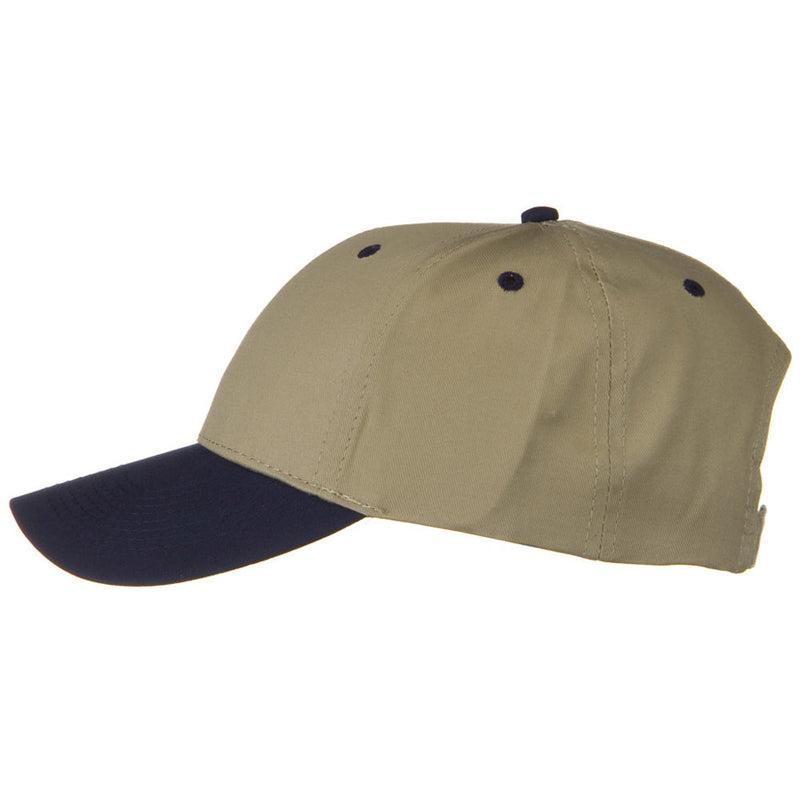 Two Tone Cotton Twill Low Profile Strap Cap