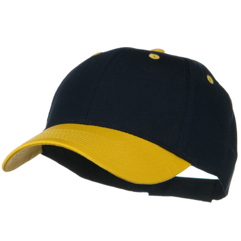 Two Tone Cotton Twill Low Profile Strap Cap