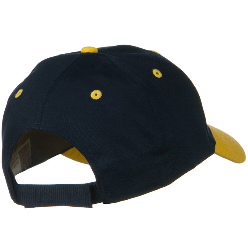 Two Tone Cotton Twill Low Profile Strap Cap
