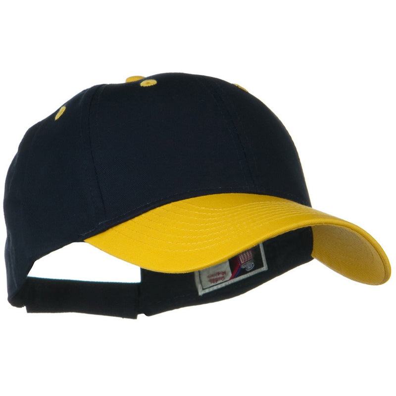 Two Tone Cotton Twill Low Profile Strap Cap