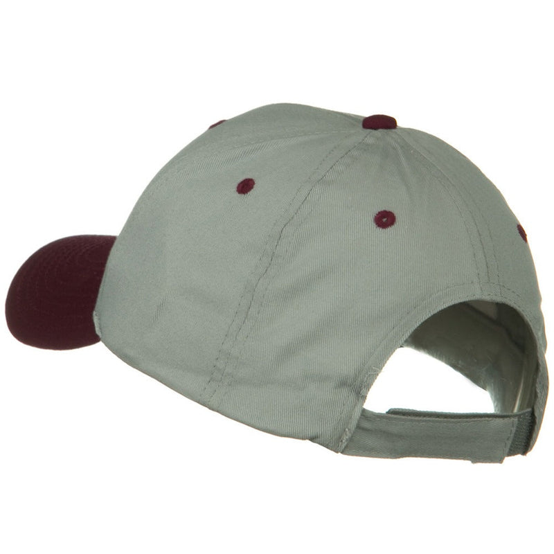 Two Tone Cotton Twill Low Profile Strap Cap