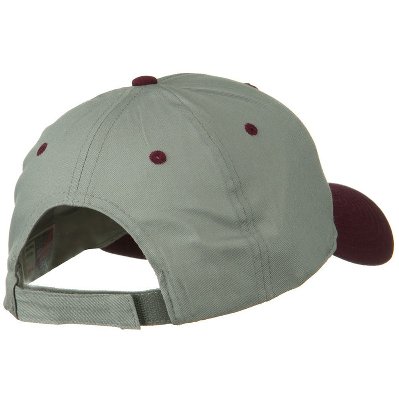 Two Tone Cotton Twill Low Profile Strap Cap
