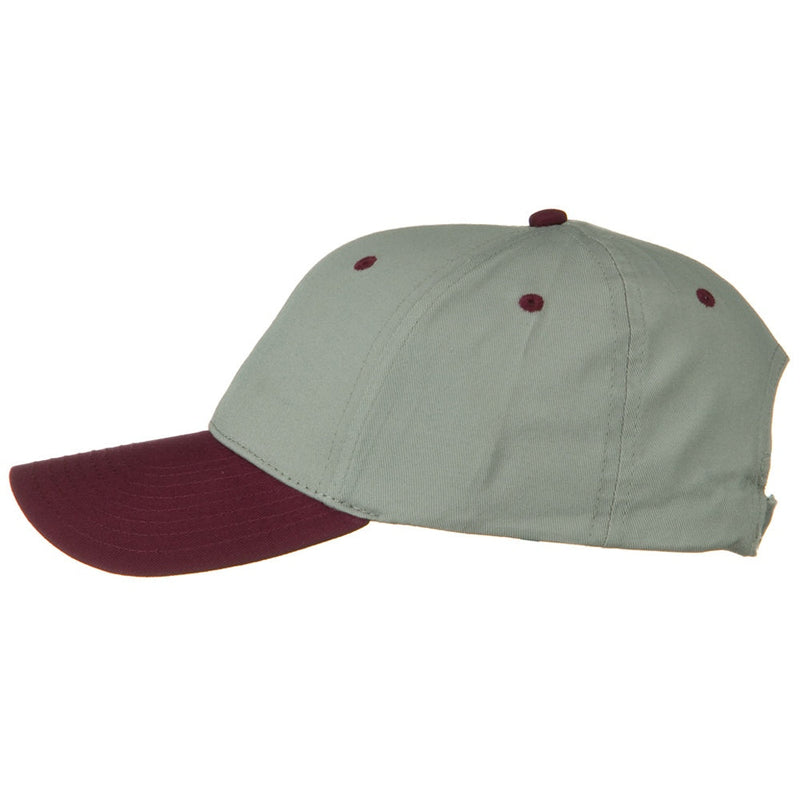 Two Tone Cotton Twill Low Profile Strap Cap