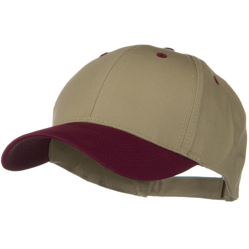 Two Tone Cotton Twill Low Profile Strap Cap