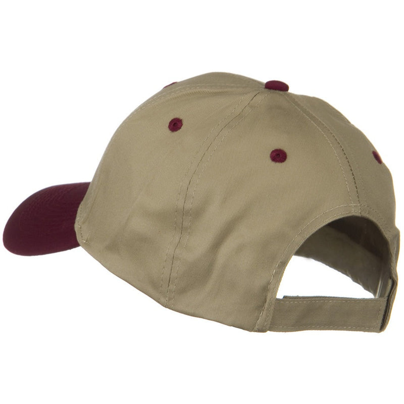 Two Tone Cotton Twill Low Profile Strap Cap