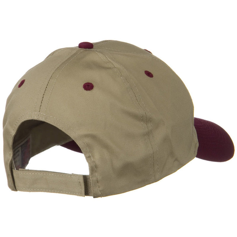 Two Tone Cotton Twill Low Profile Strap Cap