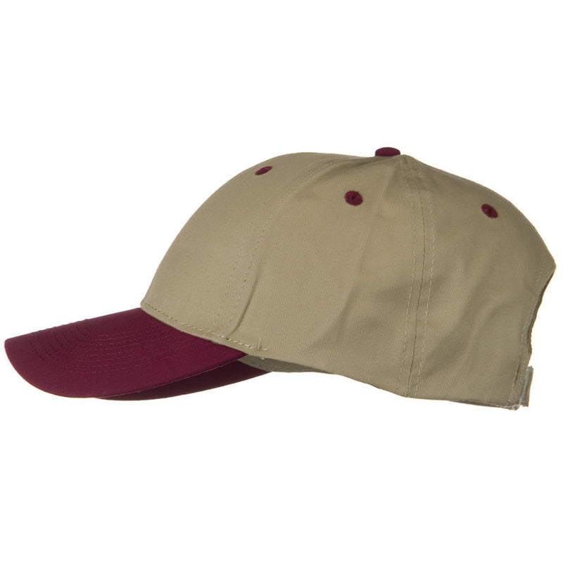 Two Tone Cotton Twill Low Profile Strap Cap