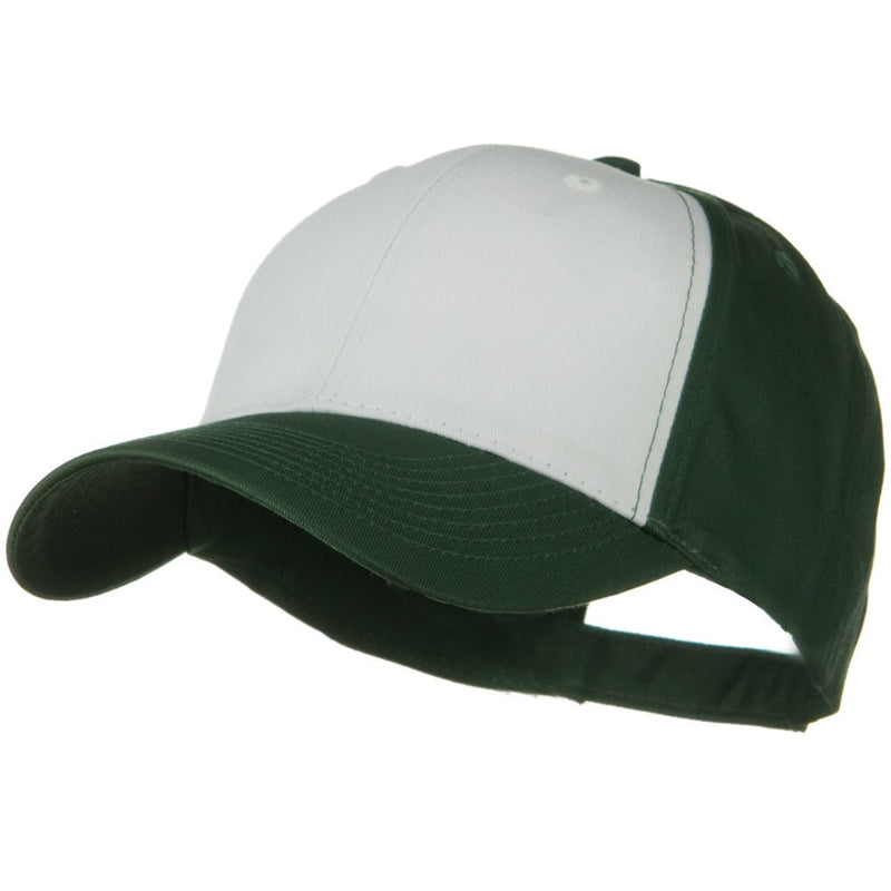 Two Tone Cotton Twill Low Profile Strap Cap