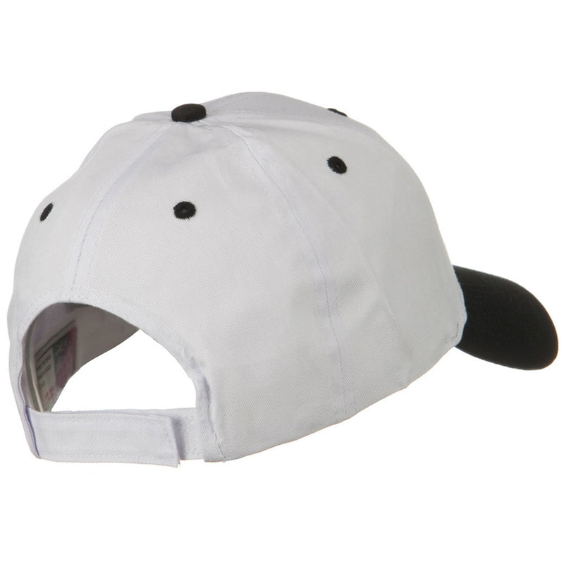 Two Tone Cotton Twill Low Profile Strap Cap