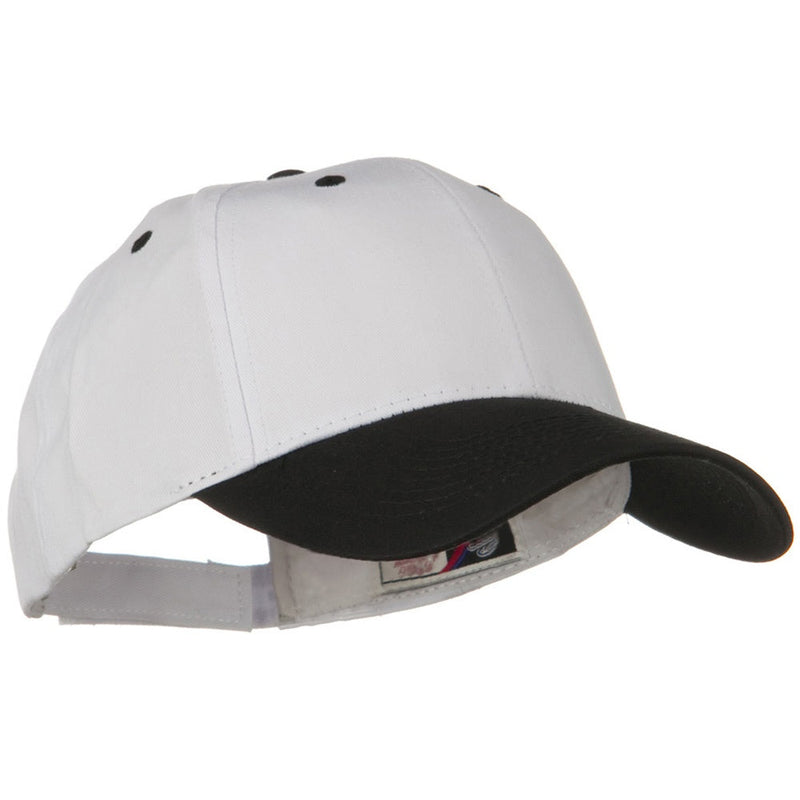 Two Tone Cotton Twill Low Profile Strap Cap