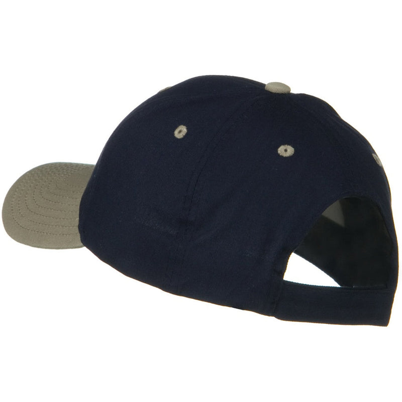 Two Tone Cotton Twill Low Profile Strap Cap