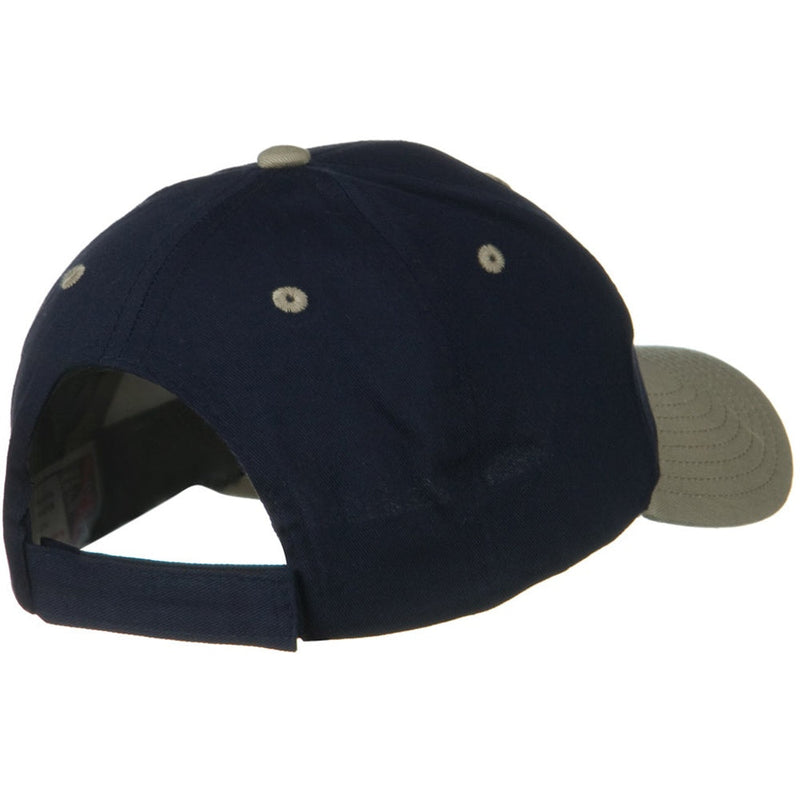 Two Tone Cotton Twill Low Profile Strap Cap