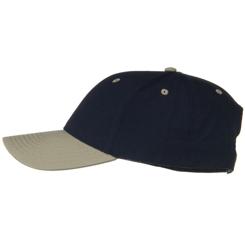 Two Tone Cotton Twill Low Profile Strap Cap