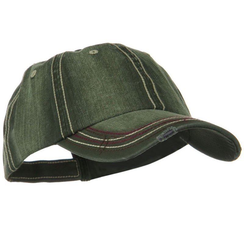 Low Profile Heavy Wash New Herringbone Distressed Cap