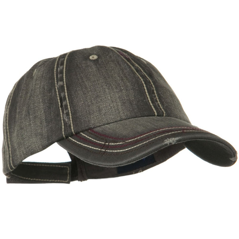 Low Profile Heavy Wash New Herringbone Distressed Cap