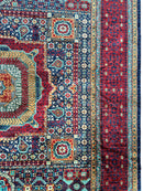 Hand-Knotted Mamluk Wool Rug – 8'4" x 9'9" – Intricate Geometric Masterpiece