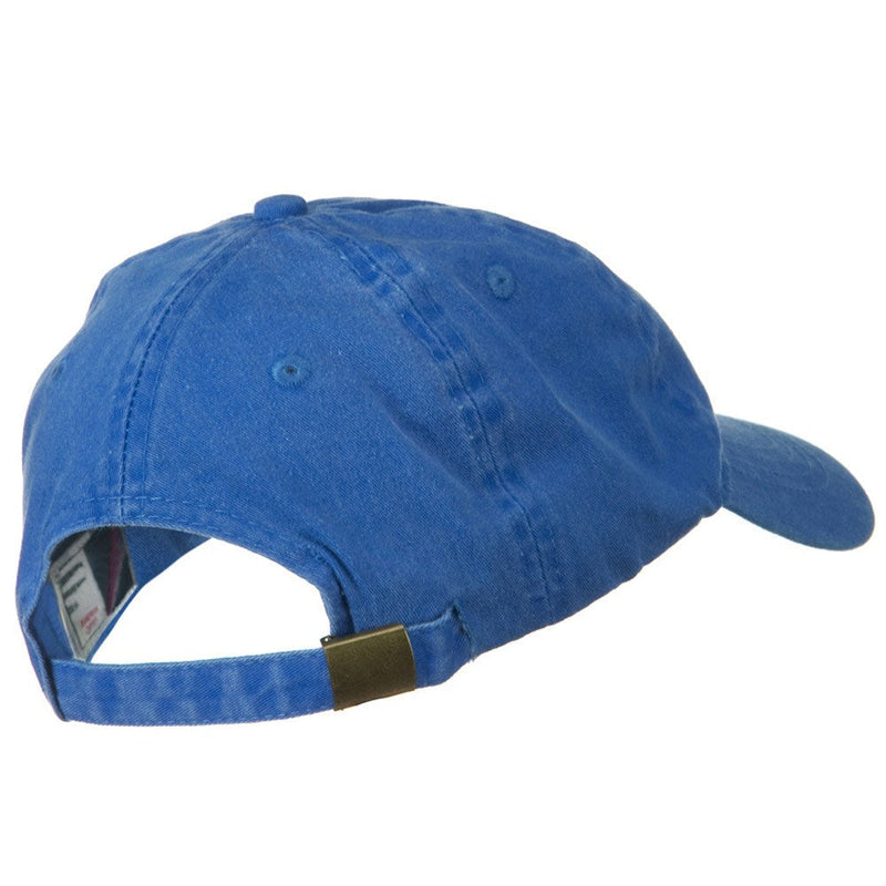 Washed Solid Pigment Dyed Cotton Twill Brass Buckle Cap
