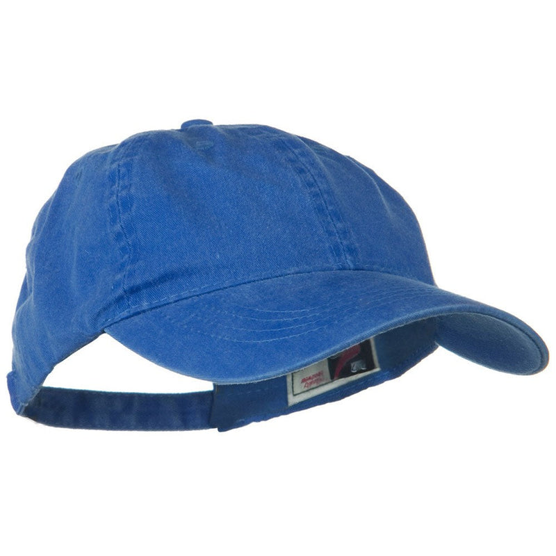 Washed Solid Pigment Dyed Cotton Twill Brass Buckle Cap