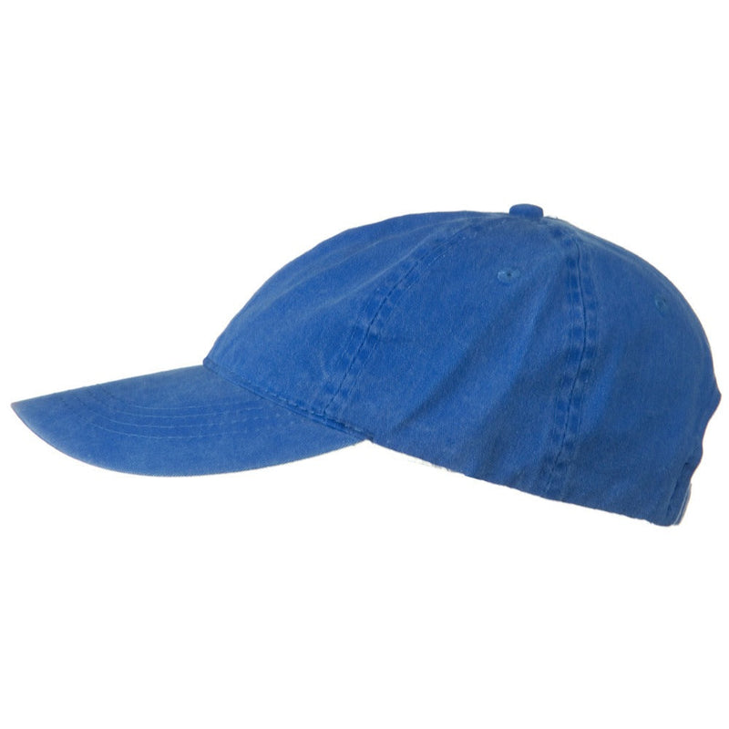 Washed Solid Pigment Dyed Cotton Twill Brass Buckle Cap