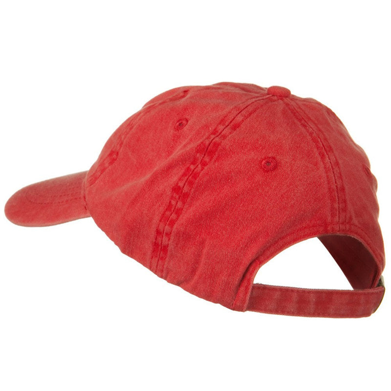 Washed Solid Pigment Dyed Cotton Twill Brass Buckle Cap