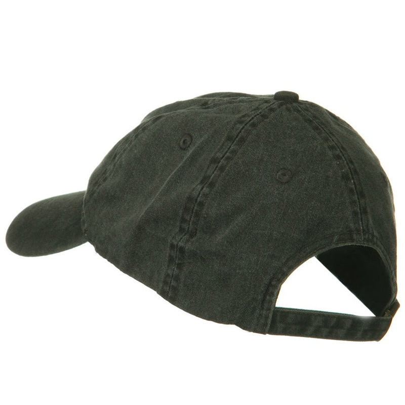 Washed Solid Pigment Dyed Cotton Twill Brass Buckle Cap